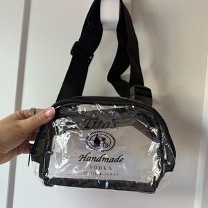 Clear Black Titos Crossbody Bag
